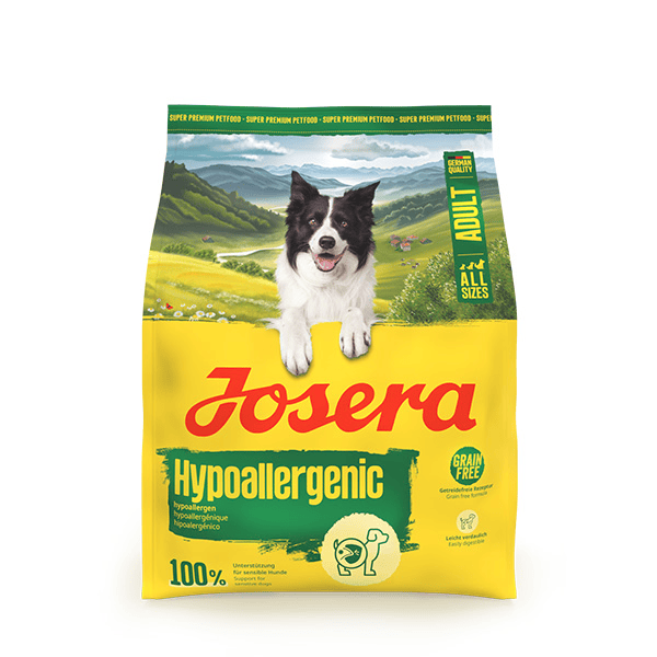 Josera Hypoallergenic begrūdis sausas jautriems pašaras šunims su vabzdžiais, 900 g