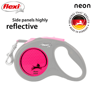 FLEXI pavadėlis šuniui New Neon S juostinis 5m, rožinis - papildoma nuotrauka 3