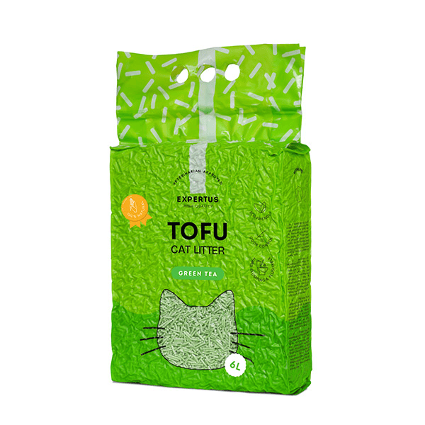 Expertus Tofu kraikas katėms, žaliosios arbatos kvapo, 6l (2,6kg) - papildoma nuotrauka 2