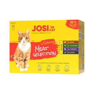 JosiCat Multipack Sauce Meat set konservuotas pašaras katėms, 4x12x85g
