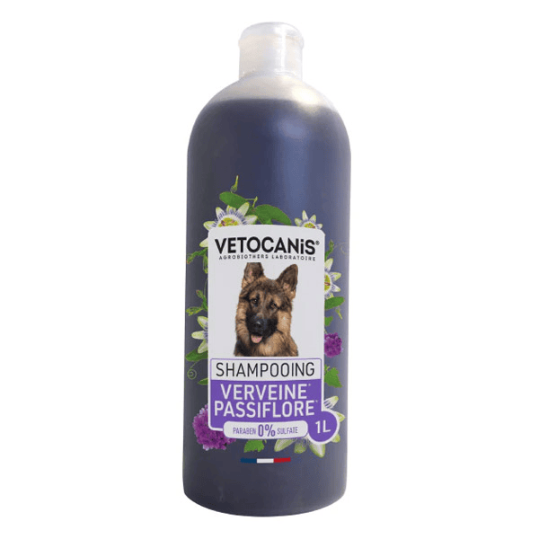 Vetocanis šampūnas šunims, švelnus, pasiflorų-verbenų kvapo, 1l