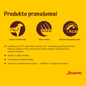 Josera Lamb & Rice sausas pašaras šunims su ėriena ir ryžiais, 900 g - papildoma nuotrauka 3