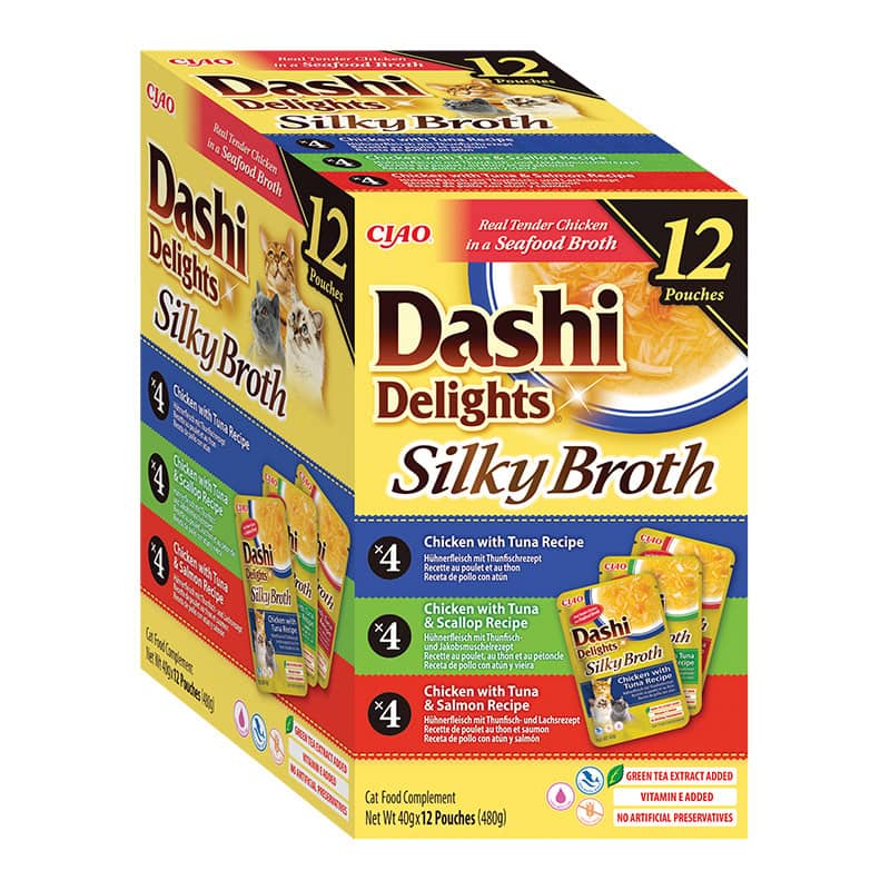 CIAO Dashi delight šilkinis vištienos sultinys su tunu įvairių skonių 12 vnt - papildoma nuotrauka 2