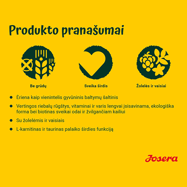 Josera Lamb & Batate begrūdis sausas pašaras šunims su ėriena ir batatais, 900 g - papildoma nuotrauka 3