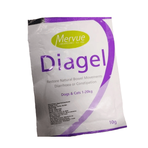 Mervue Diagel papildas nuo viduriavimo arba vidurių konstipacijos katėms ir šunims, 10g x 4 - papildoma nuotrauka 2