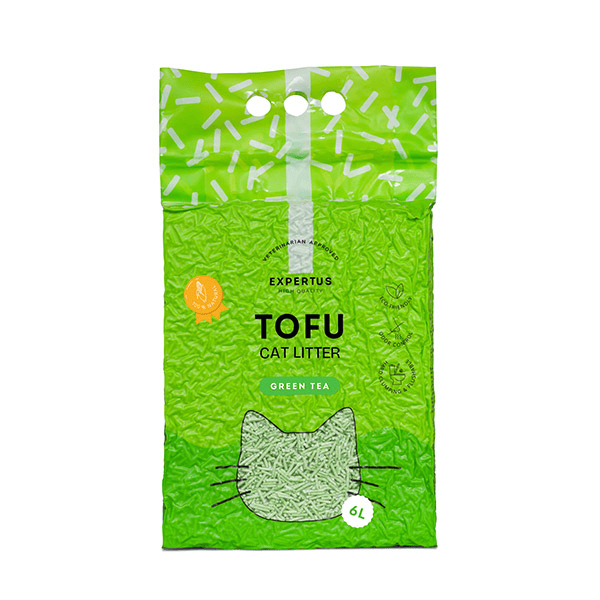 Expertus Tofu kraikas katėms, žaliosios arbatos kvapo, 6l (2,6kg)