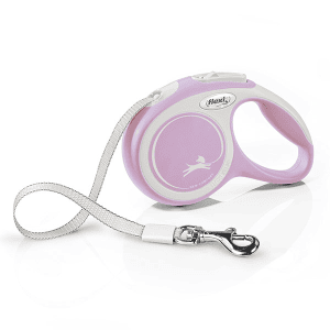 FLEXI pavadėlis šuniui New Comfort XS juostinis 3m, rožinis