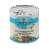 Landfleisch konservai šunims, paukšt. širdys+menkė, 800g