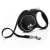 FLEXI pavadėlis šuniui Black Design M juostinis 5m, juodas