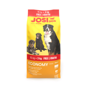 JosiDog Economy sausas pašaras šunims, 15+3kg AKCIJA