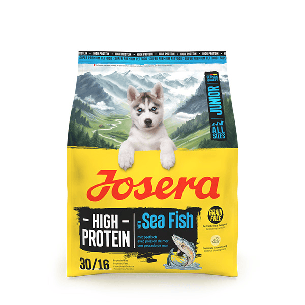 Josera High Protein Junior Sea Fish sausas pašaras jauniems šunims su žuvim, 900 g
