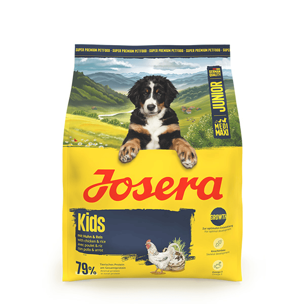 Josera Kids sausas pašaras jauniems šunims su paukštiena, 900 g