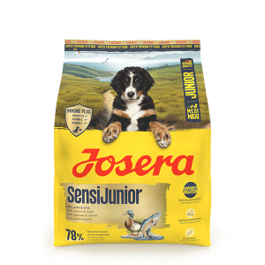 Josera SensiJunior sausas pašaras jautriems jauniems šunims su antiena ir lašiša, 900 g