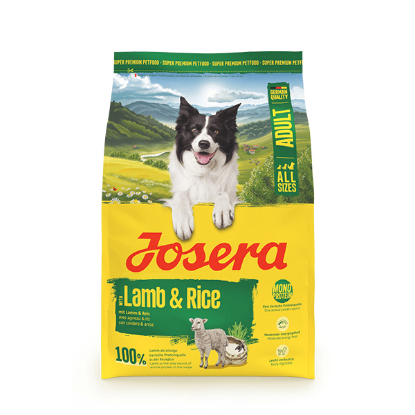 Josera Lamb + Rice A/S sausas pašaras šunims su ėriena ir ryžiais, 3 kg