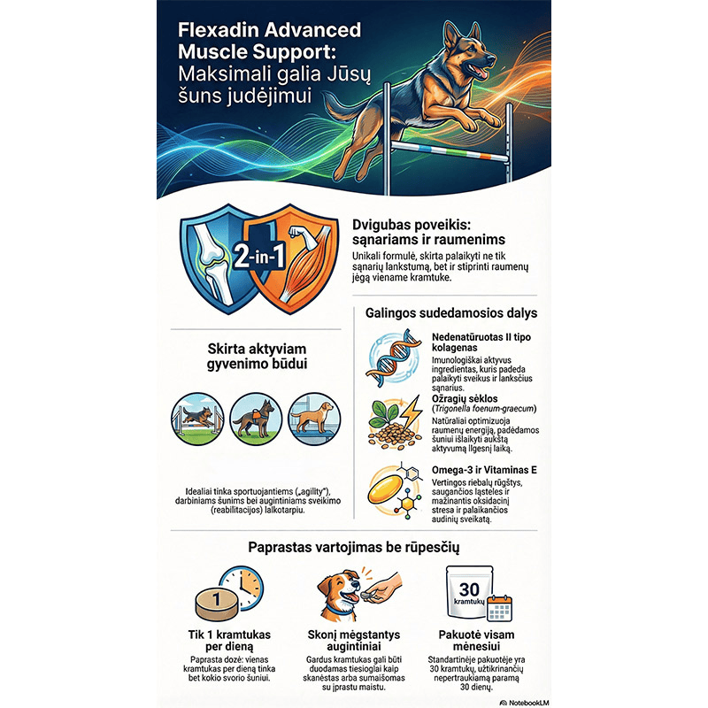 Flexadin Advanced Muscle support šunims, N30 - papildoma nuotrauka 5