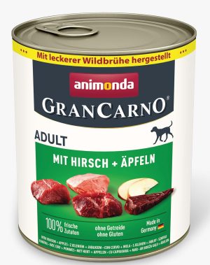 Animonda GranCarno Adult: konservai šunims su elniena, pagardinta obuoliais, 800 g