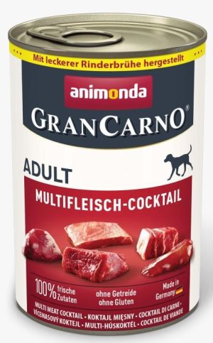 Animonda GranCarno Adult Multi-Meat Coctail: konservai suaugusiems šunims Mėsos kokteilis, 400 g - papildoma nuotrauka 2