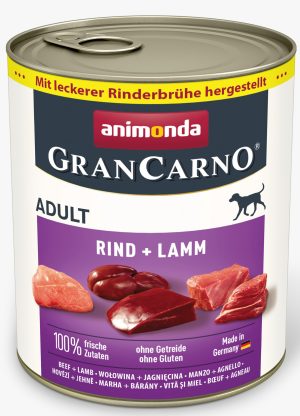 Animonda GranCarno Adult Beef + Lamb: konservai šunims su šviežia jautiena ir ėriena, 800 g - papildoma nuotrauka 2