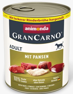Animonda GranCarno Adult Rumen: konservai suaugusiems šunims su galvijų prieskrandžiais, 800 g