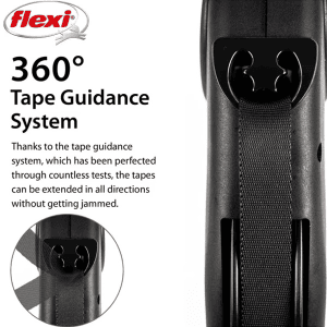 FLEXI pavadėlis šuniui Giant L Black Edition, juostinis 8m, juodas - papildoma nuotrauka 3