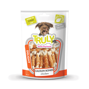 Truly skanėstas šunims, kalcio kauliukai apvynioti vištiena, 90 g