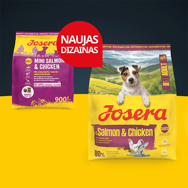 Josera Mini Salmon+Chicken sausas pašaras mažų veislių šunims su lašiša ir vištiena, 900 g - papildoma nuotrauka 3