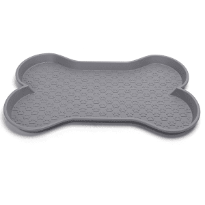 Nobleza dubenėlių padėklas, kaulo formos, pilkas, 58,4x42,5x3,1cm