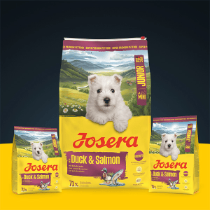 Josera MiniJunior Duck + Salmon sausas pašaras mažų veislių jauniems šunims su antiena ir lašiša, 900 g - papildoma nuotrauka 2