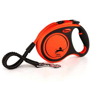FLEXI pavadėlis šuniui Xtreme M juostinis 5m, oranžinis