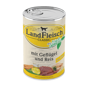 Landfleisch konservai šunims, paukštiena+ryžiai, 400g