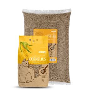 Comfy Cornelius Herbal kraikas katėms, sušokantis kukurūzų 25l - papildoma nuotrauka 2