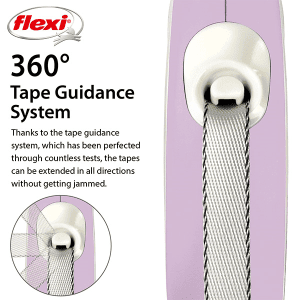 FLEXI pavadėlis šuniui New Comfort XS juostinis 3m, rožinis - papildoma nuotrauka 3