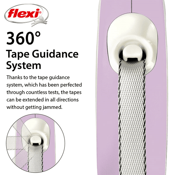 FLEXI pavadėlis šuniui New Comfort XS juostinis 3m, rožinis - papildoma nuotrauka 3