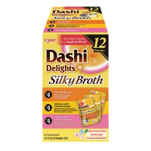 CIAO Dashi delight šilkinis vištienos sultinys įvairių skonių 12 vnt