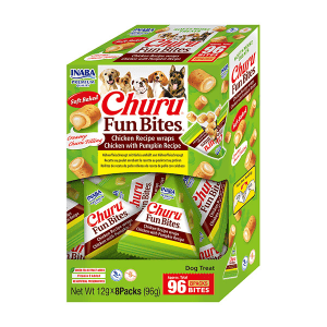 Churu Fun Bites skanėstas šunims su vištiena ir moliūgu suktinukai 96g