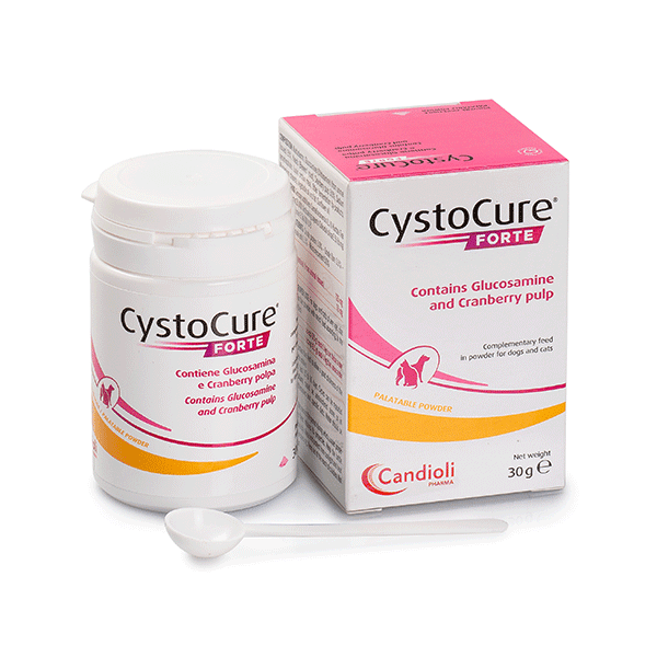 Candioli Cystocure Forte milteliai, šunims ir katėms, 30g