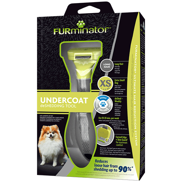 FURminator deShedding šukos ilgaplaukiams šunims XS