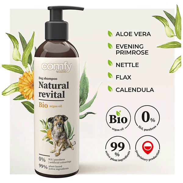 Comfy šampūnas nature revital, šunims, 250ml - papildoma nuotrauka 2
