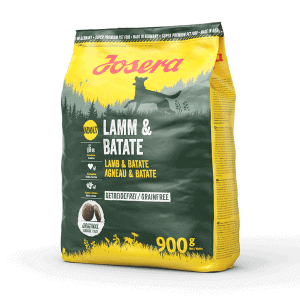 Josera Lamb & Batate begrūdis sausas pašaras šunims su ėriena ir batatais, 900 g