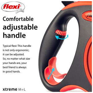 FLEXI pavadėlis šuniui Xtreme L juostinis 5m, oranžinis - papildoma nuotrauka 6