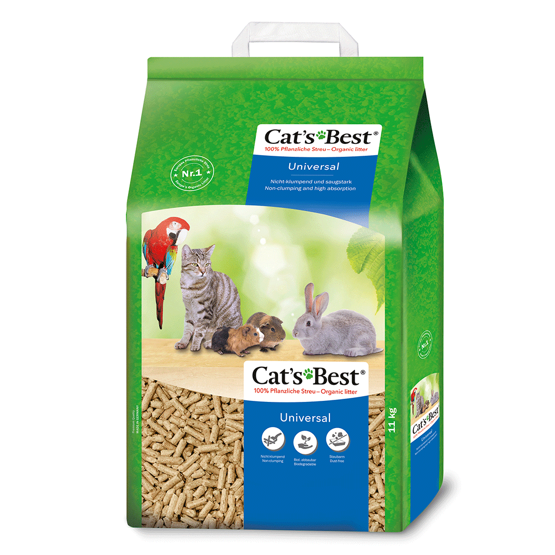Cat's Best Universal kraikas katėms, medžio drožlių, 20l, 11kg