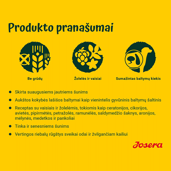 Josera Salmon & Potato begrūdis sausas pašaras šunims su lašiša ir bulvėmis, 900 g - papildoma nuotrauka 3