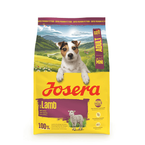 Josera Mini Lamb begrūdis sausas pašaras mažų veislių šunims su ėriena, 3 kg