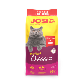Pašaras JosiCat Sterilised Classic, 15+3kg AKCIJA