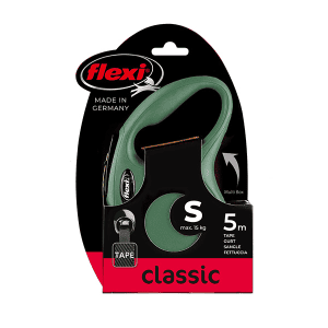 FLEXI pavadėlis šuniui Classic S Tape juostinis 5m, alyvuogių žalia - papildoma nuotrauka 2