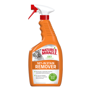 Nature's Miracle dėmių ir kvapų valymo priemonė SET-IN OXY S+O katėms,709ml