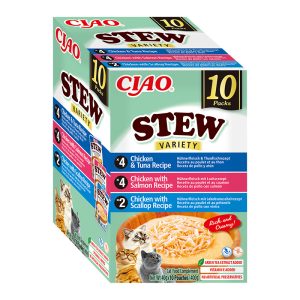 CIAO Stew troškinys katėms su lašiša, šukutėmis ir tunu, 10x40g - papildoma nuotrauka 2