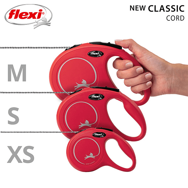 FLEXI pavadėlis šuniui New Classic M juostinis 5m, raudonas - papildoma nuotrauka 4