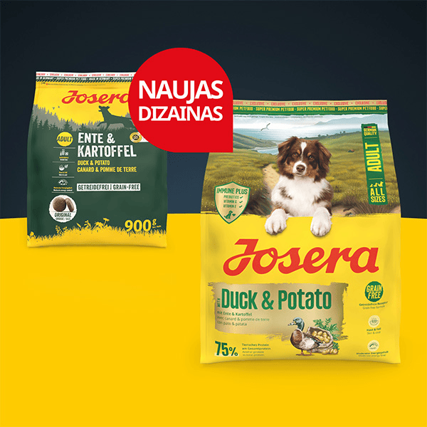 Josera Duck + Potato A/S begrūdis sausas pašaras šunims su antiena ir bulvėmis, 3 kg - papildoma nuotrauka 3
