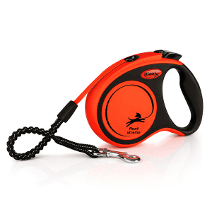 FLEXI pavadėlis šuniui Xtreme S juostinis 5m, oranžinis